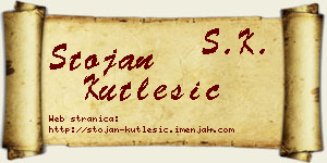 Stojan Kutlešić vizit kartica